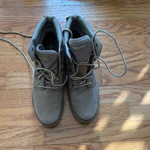 Timberland Women's Gray Lace-Up Boots woman 10 wore once